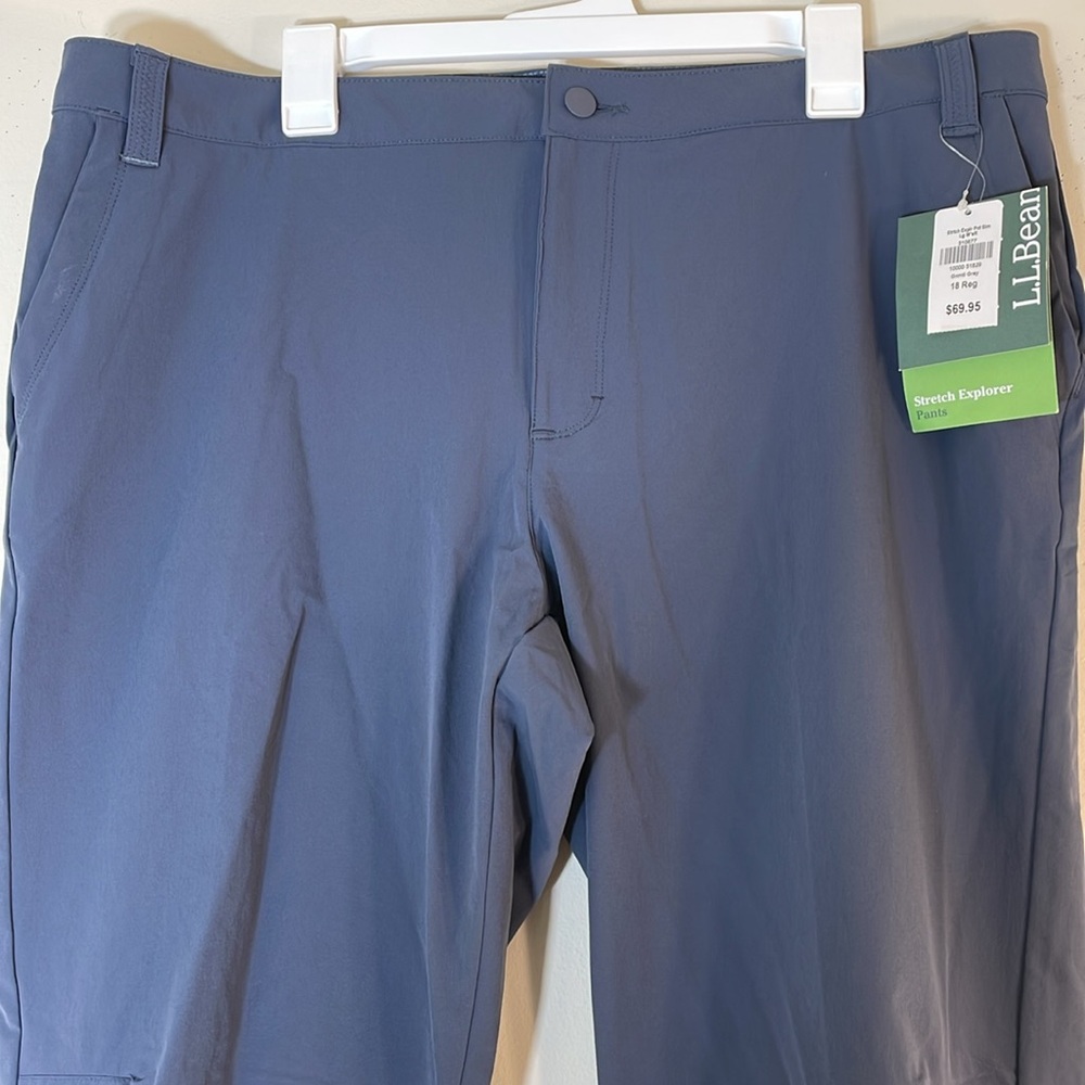 NWT. L. L. Bean 18 Slim Leg Stretch Outdoor Explore Pants. - Picture 3 of 11